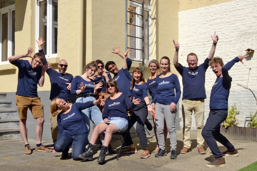 The Co-Searching volunteers pose together for a picture