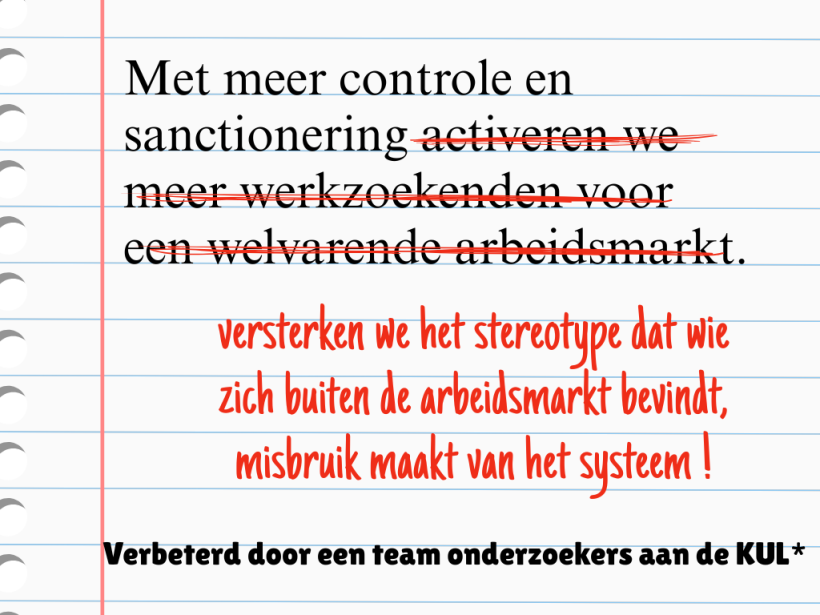 KUL onderzoekers: Dag Zonder Arbeid